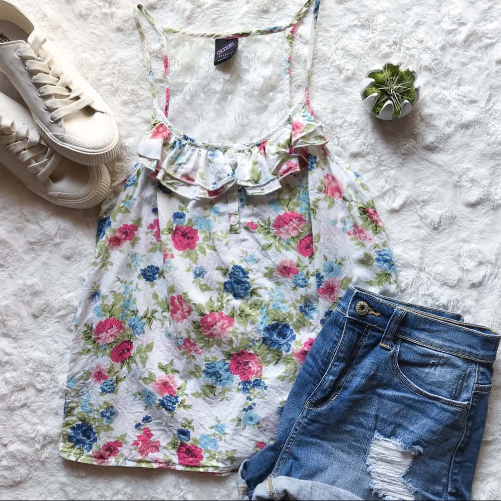 ⬇️$20 {Decoded} Floral Print Tank